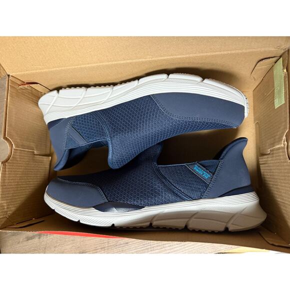 Skechers Men’s Equalizer Swift Fit Slip-On Sneakers Size 11 Navy - Picture 8 of 9